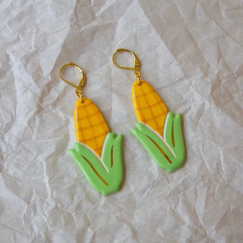 Corn Earrings sold by Meghan MacWhirter