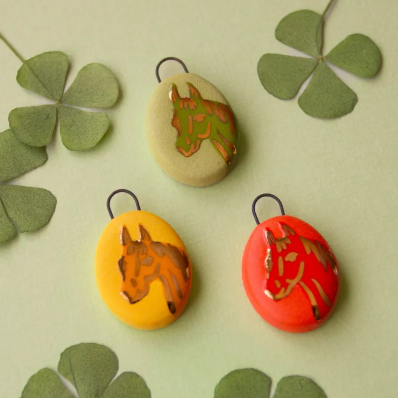 Green Horse Charm sold by Meghan MacWhirter