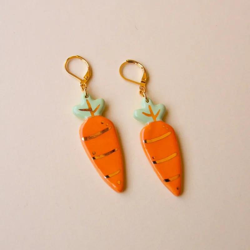 Carrot Earrings sold by Meghan MacWhirter