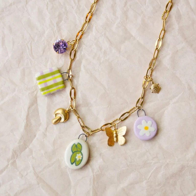 Lilypad Charm Necklace sold by Meghan MacWhirter