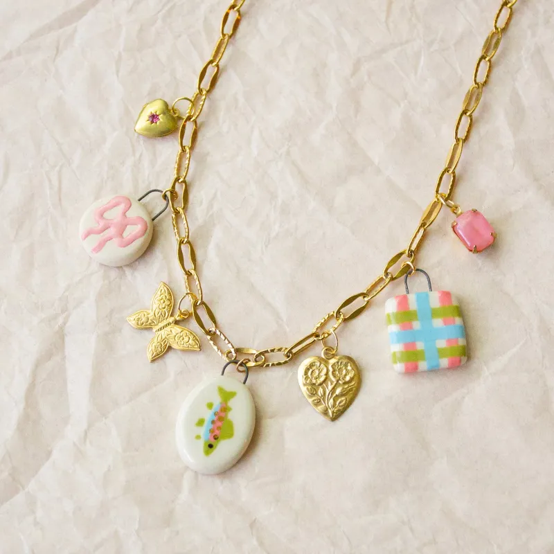 Trout Charm Necklace sold by Meghan MacWhirter