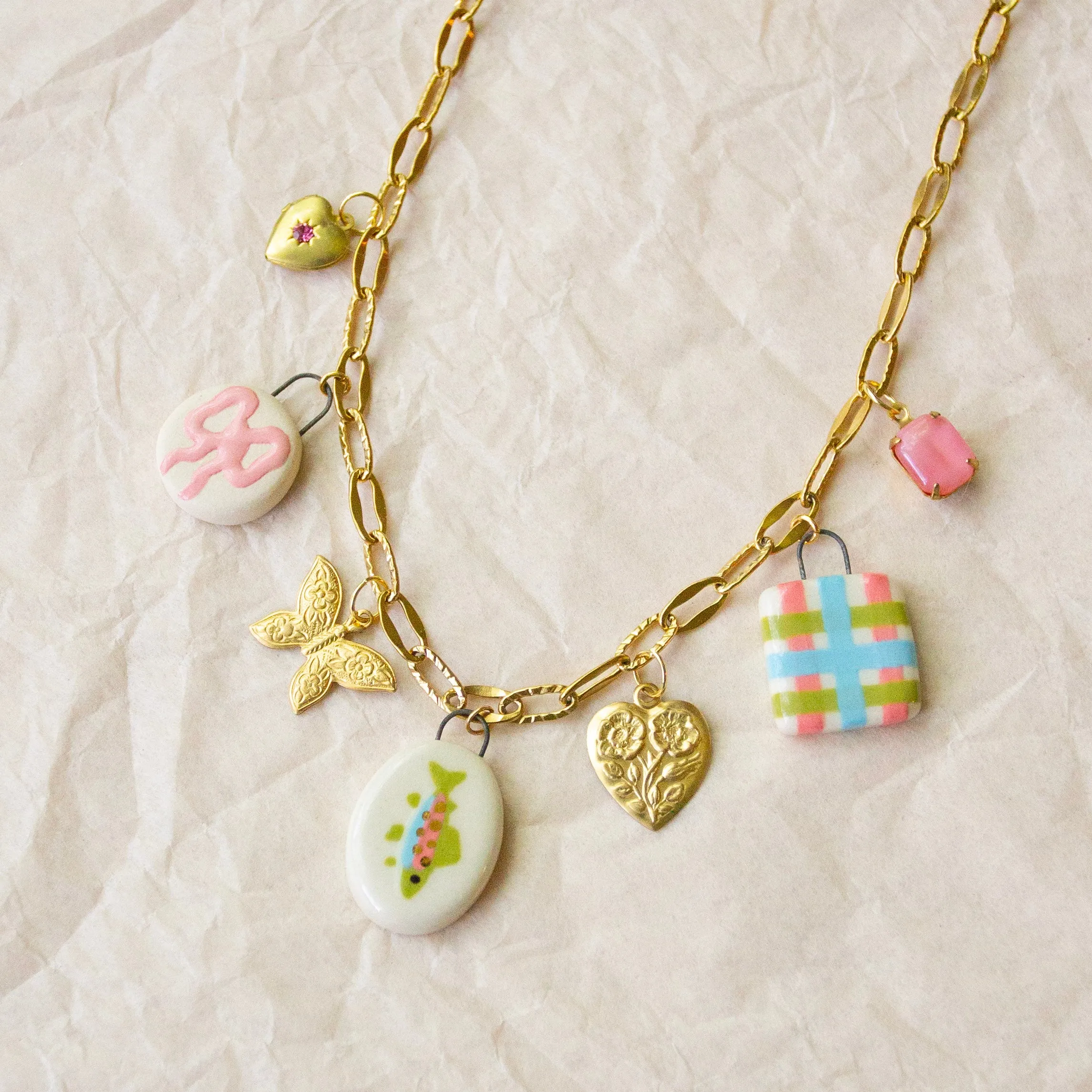 Trout Charm Necklace sold by Meghan MacWhirter