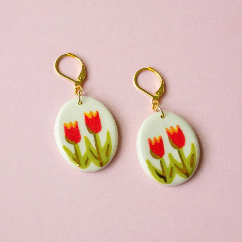 Tulip Earrings sold by Meghan MacWhirter
