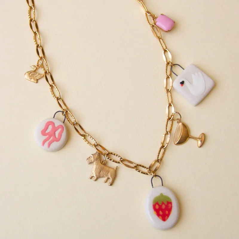 Strawberry Charm Necklace sold by Meghan MacWhirter
