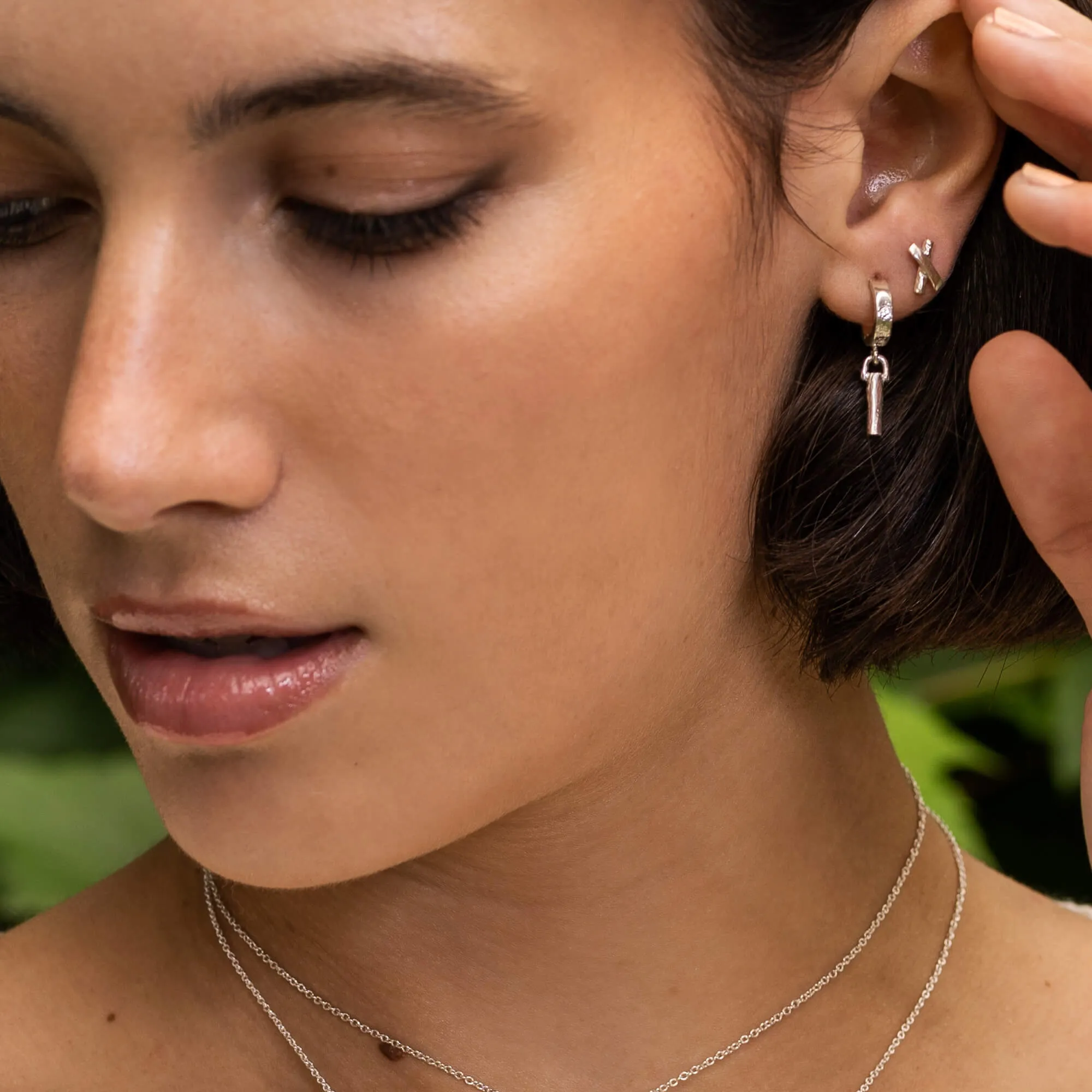 Intègre - Boucles d'oreilles cercle ouvert en argent sterling sold by Lidia Jewelry product image thumbnail 2