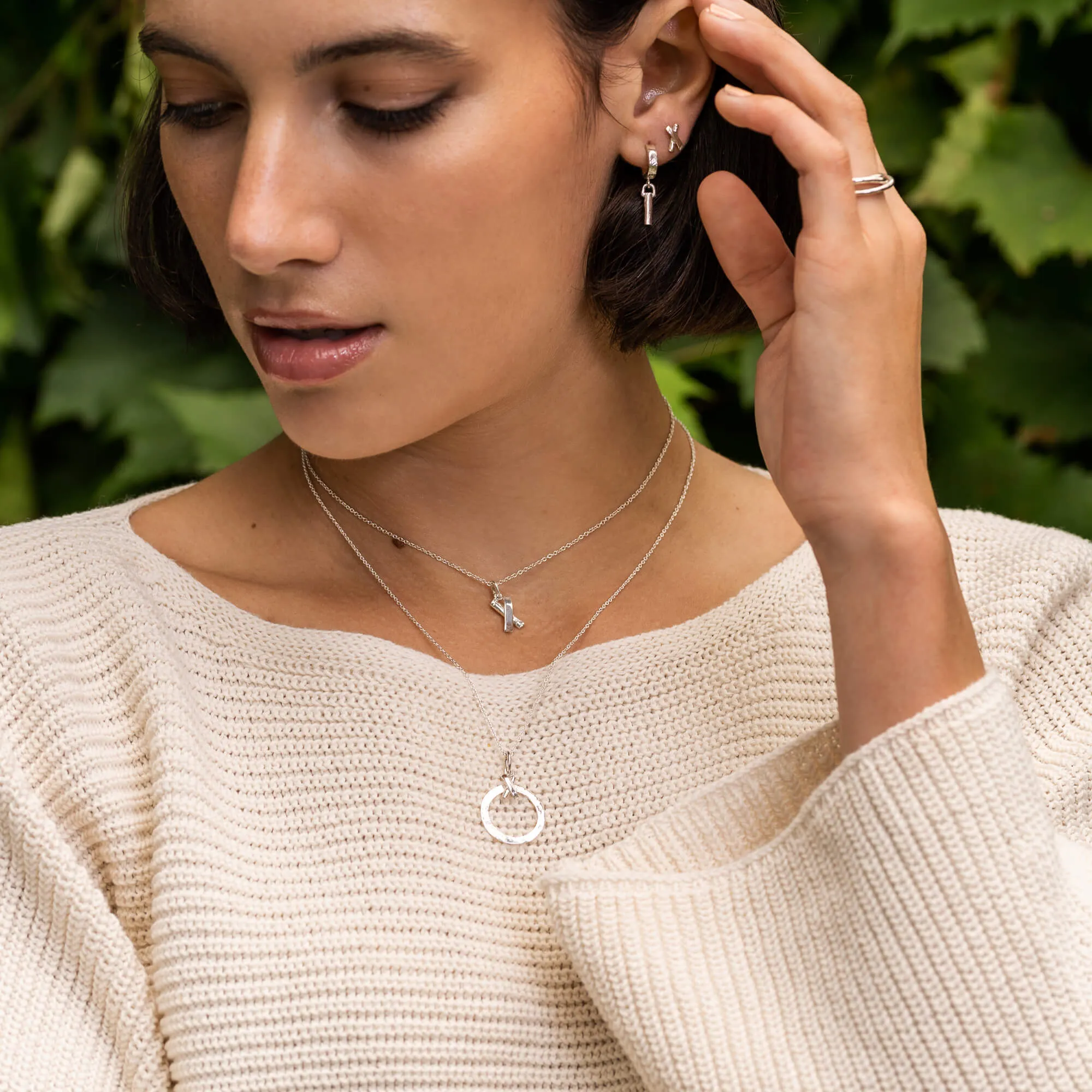 Empathique - Collier avec pendentif circulaire en argent sterling sold by Lidia Jewelry product image thumbnail 3