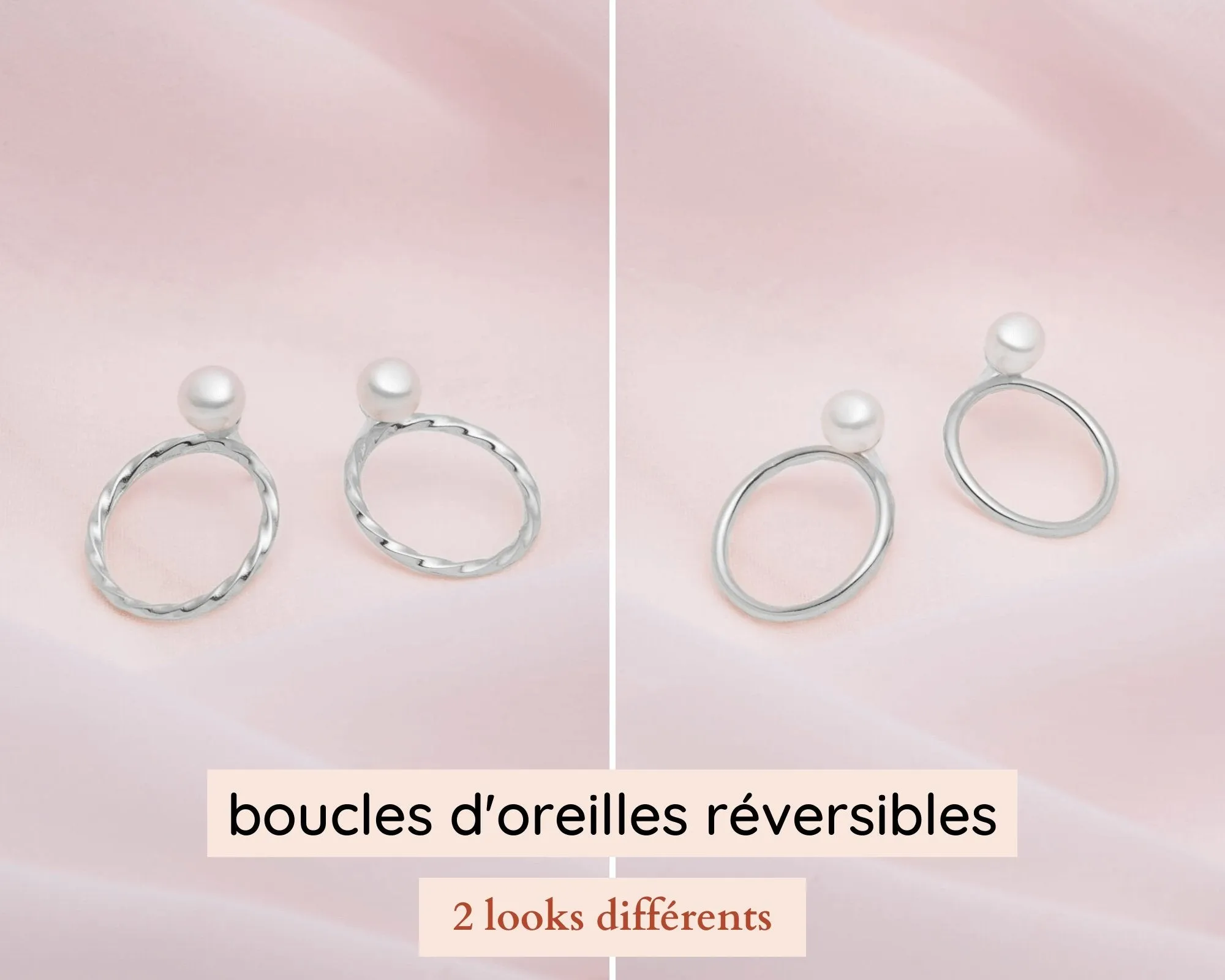 ear jackets avec perles blanches sold by Lidia Jewelry product image thumbnail 5