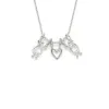 collier famille avec breloques en or massif jaune, blanc ou rose sold by Lidia Jewelry