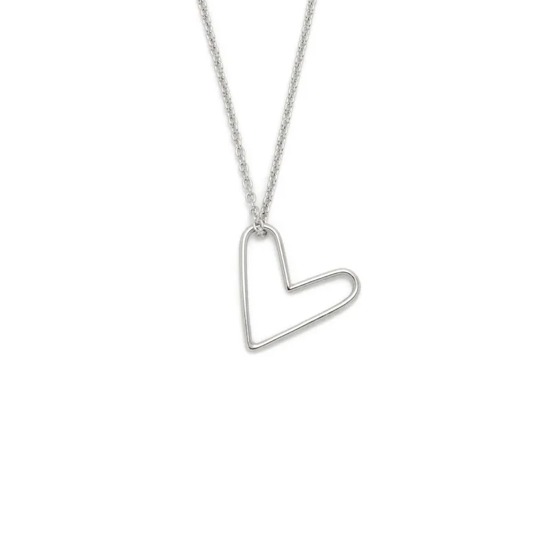 collier pendentif coeur en or massif sold by Lidia Jewelry