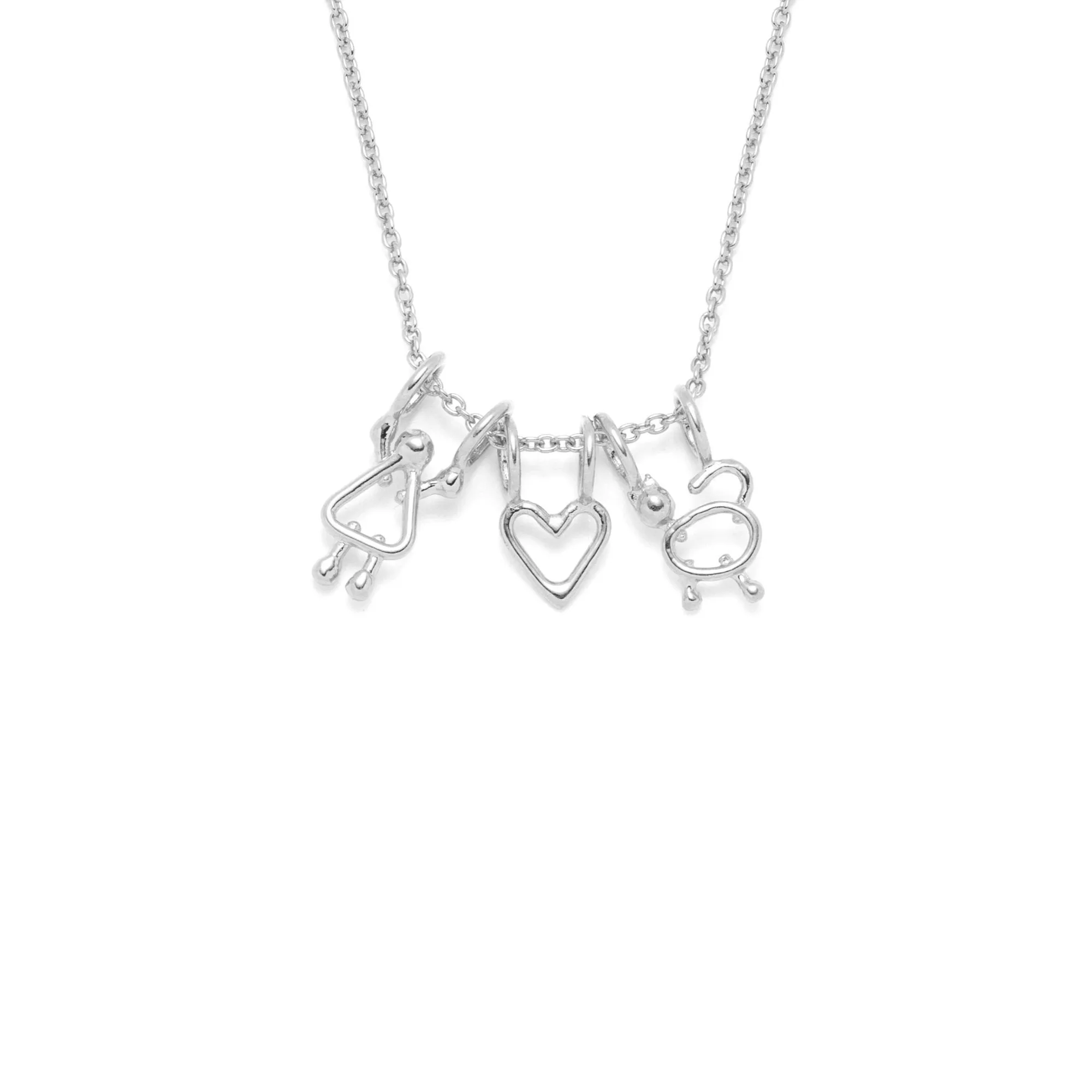 collier fille, coeur et chat sold by Lidia Jewelry product image thumbnail 2