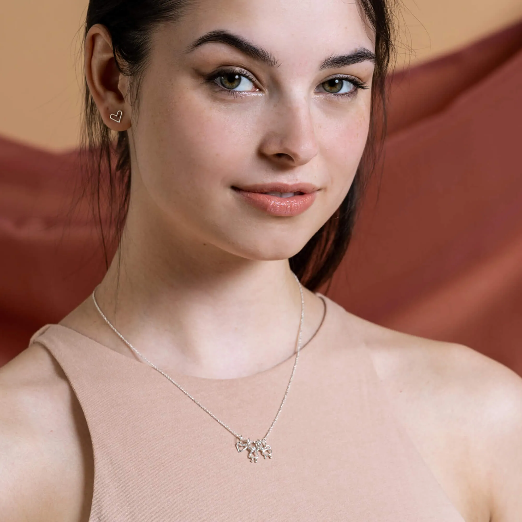 collier fille, coeur et chat sold by Lidia Jewelry product image thumbnail 4