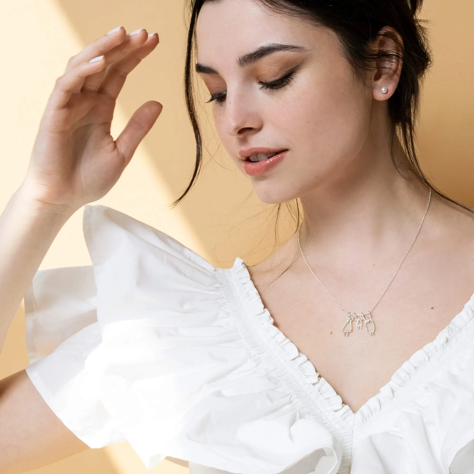 Bijou pour maman d'une fille - Collier de naissance pour nouvelle maman sold by Lidia Jewelry product image thumbnail 4