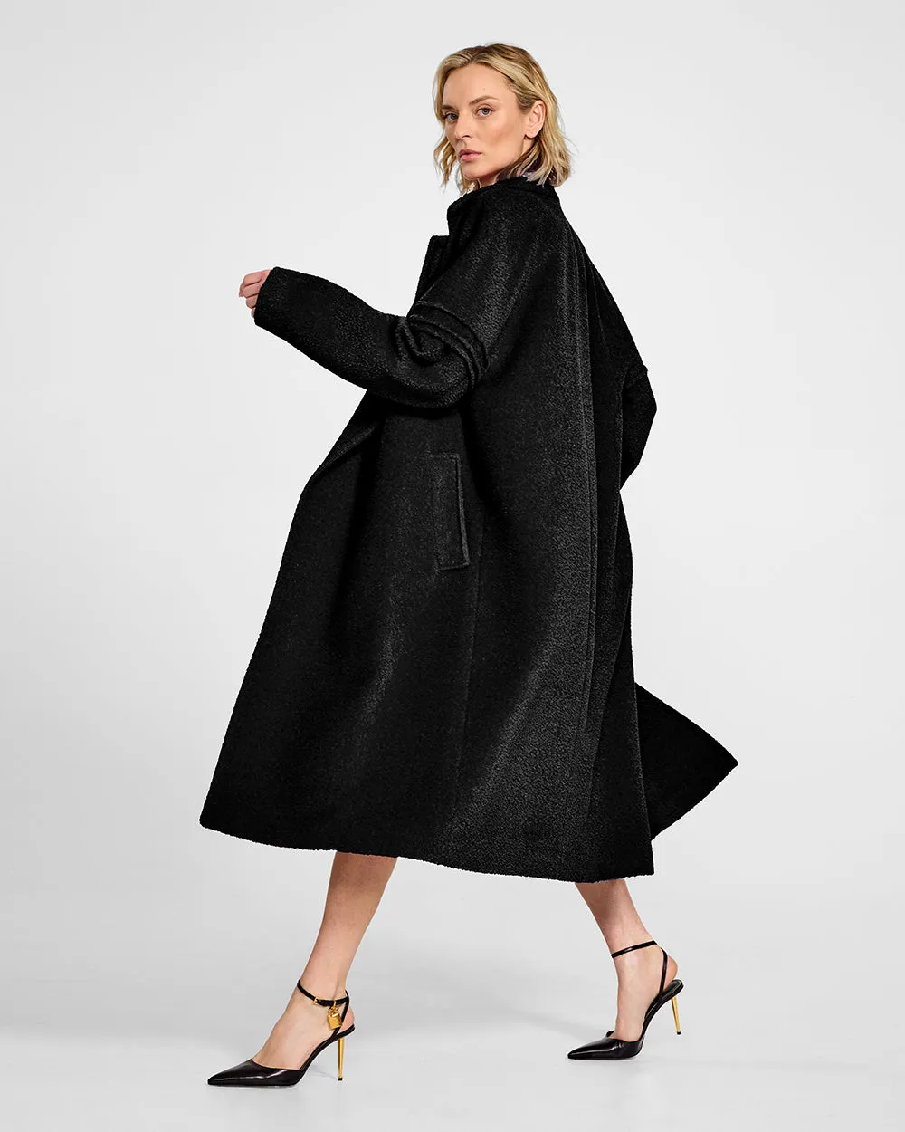 Bouclé Alpaca Robe Coat sold by Sentaler product image thumbnail 5