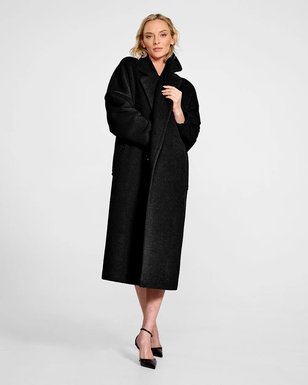 Bouclé Alpaca Robe Coat sold by Sentaler product image thumbnail 4