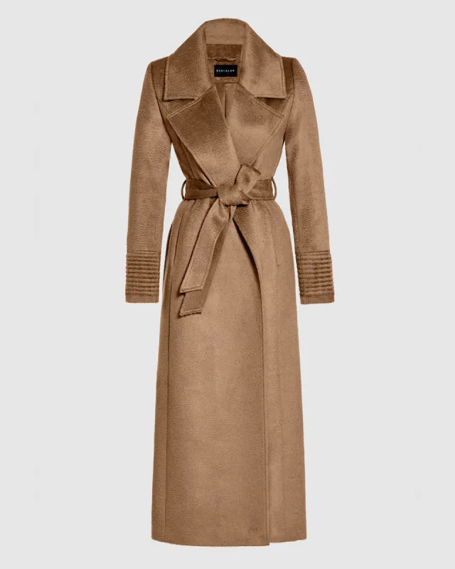 Suri Alpaca Maxi Notched Collar Wrap Coat sold by Sentaler