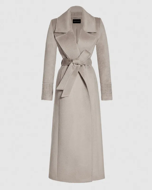 Suri Alpaca Maxi Notched Collar Wrap Coat sold by Sentaler