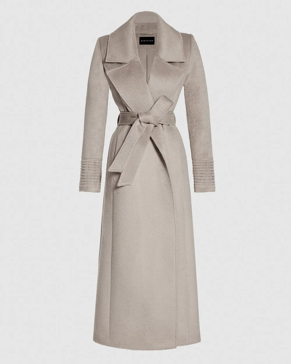 Suri Alpaca Maxi Notched Collar Wrap Coat sold by Sentaler