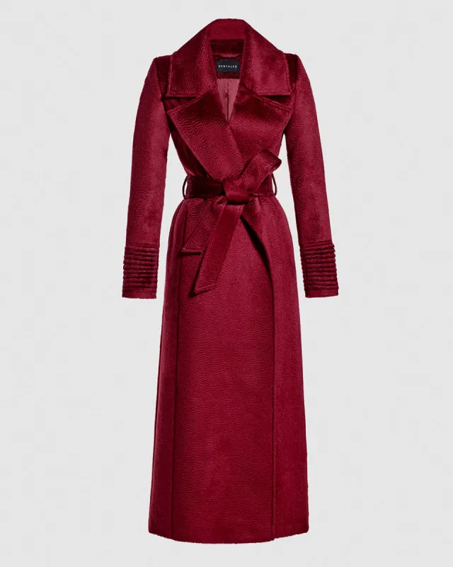 Suri Alpaca Maxi Notched Collar Wrap Coat sold by Sentaler