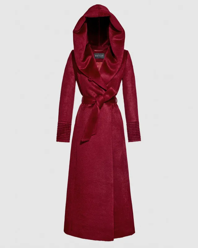 Suri Alpaca Maxi Hooded Wrap Coat sold by Sentaler