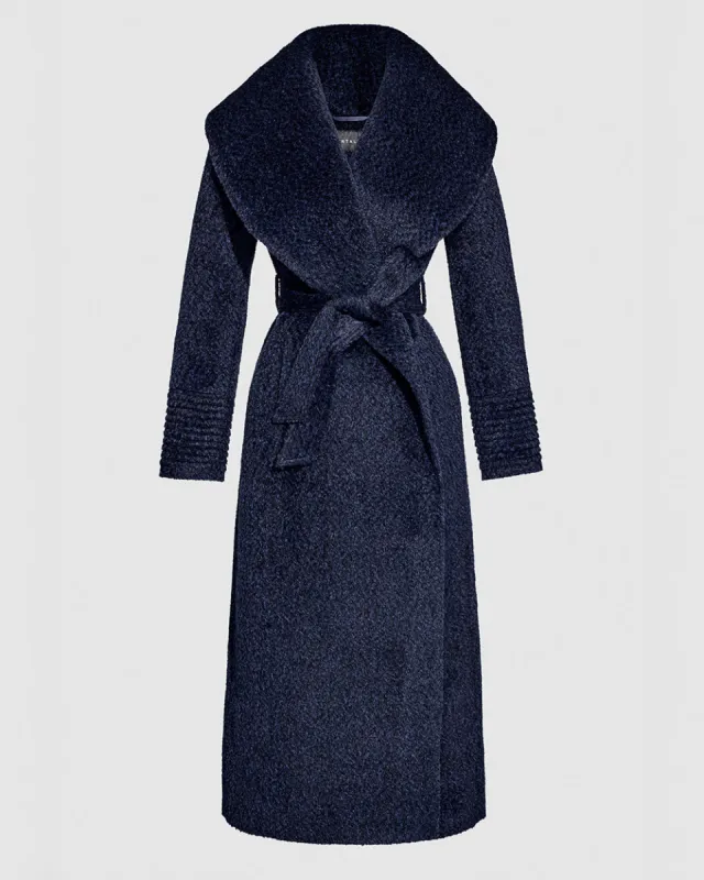 Bouclé Alpaca Maxi Wide Shawl Collar Wrap Coat sold by Sentaler