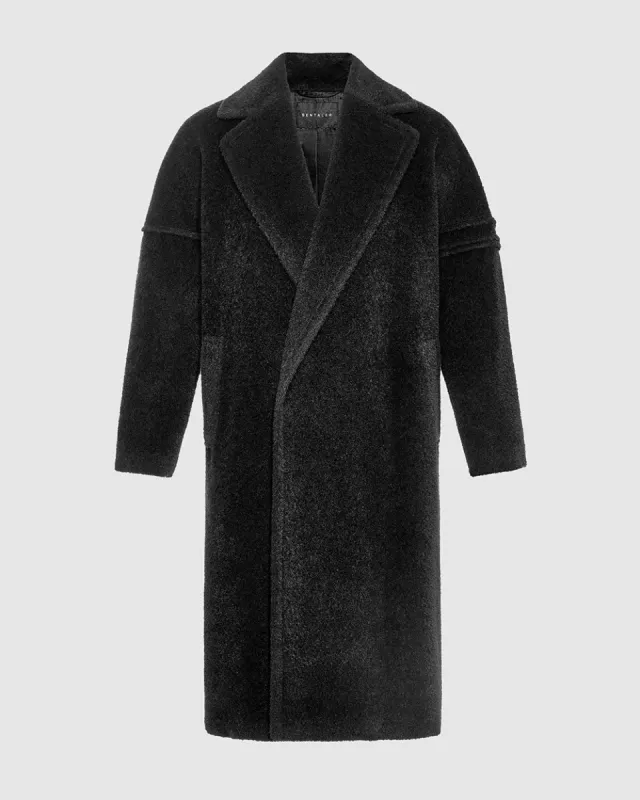 Bouclé Alpaca Robe Coat sold by Sentaler