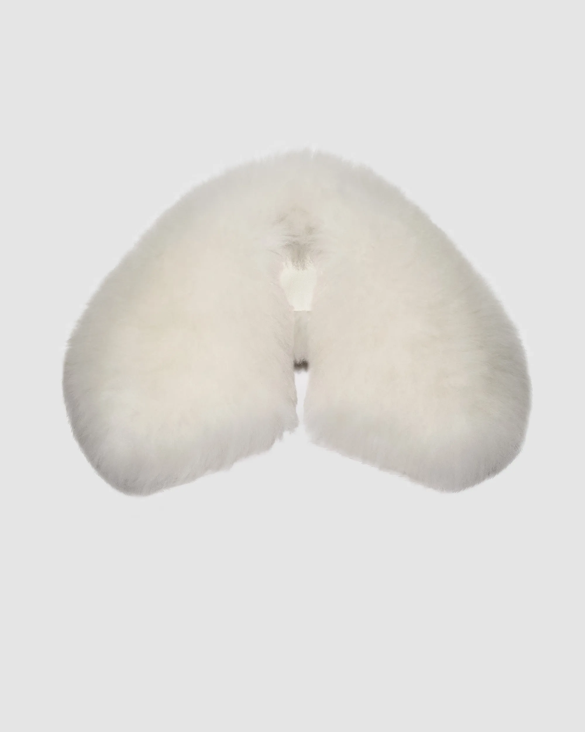 Alpaca Shearling Spread Collar sold by Sentaler