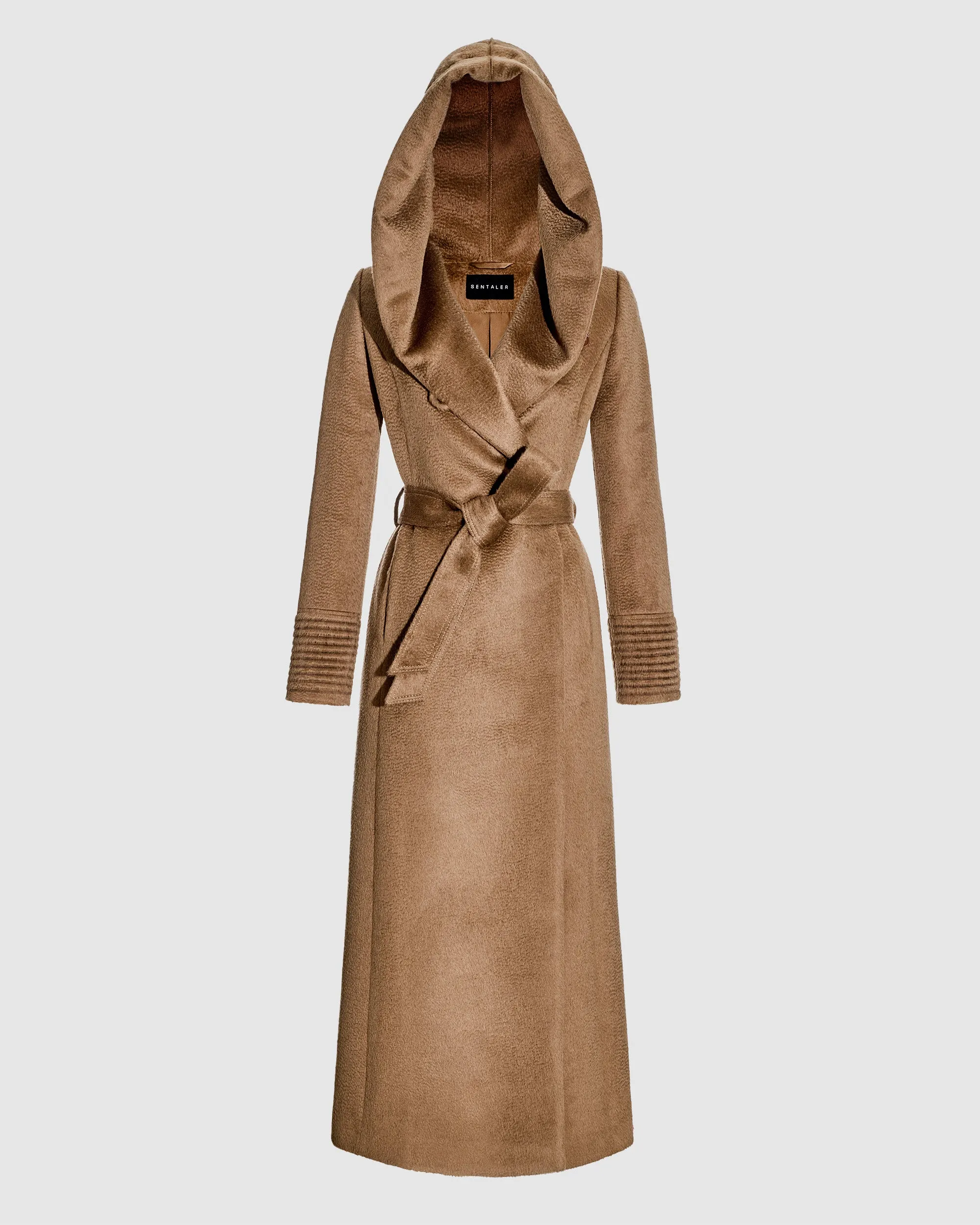 Suri Alpaca Maxi Hooded Wrap Coat sold by Sentaler