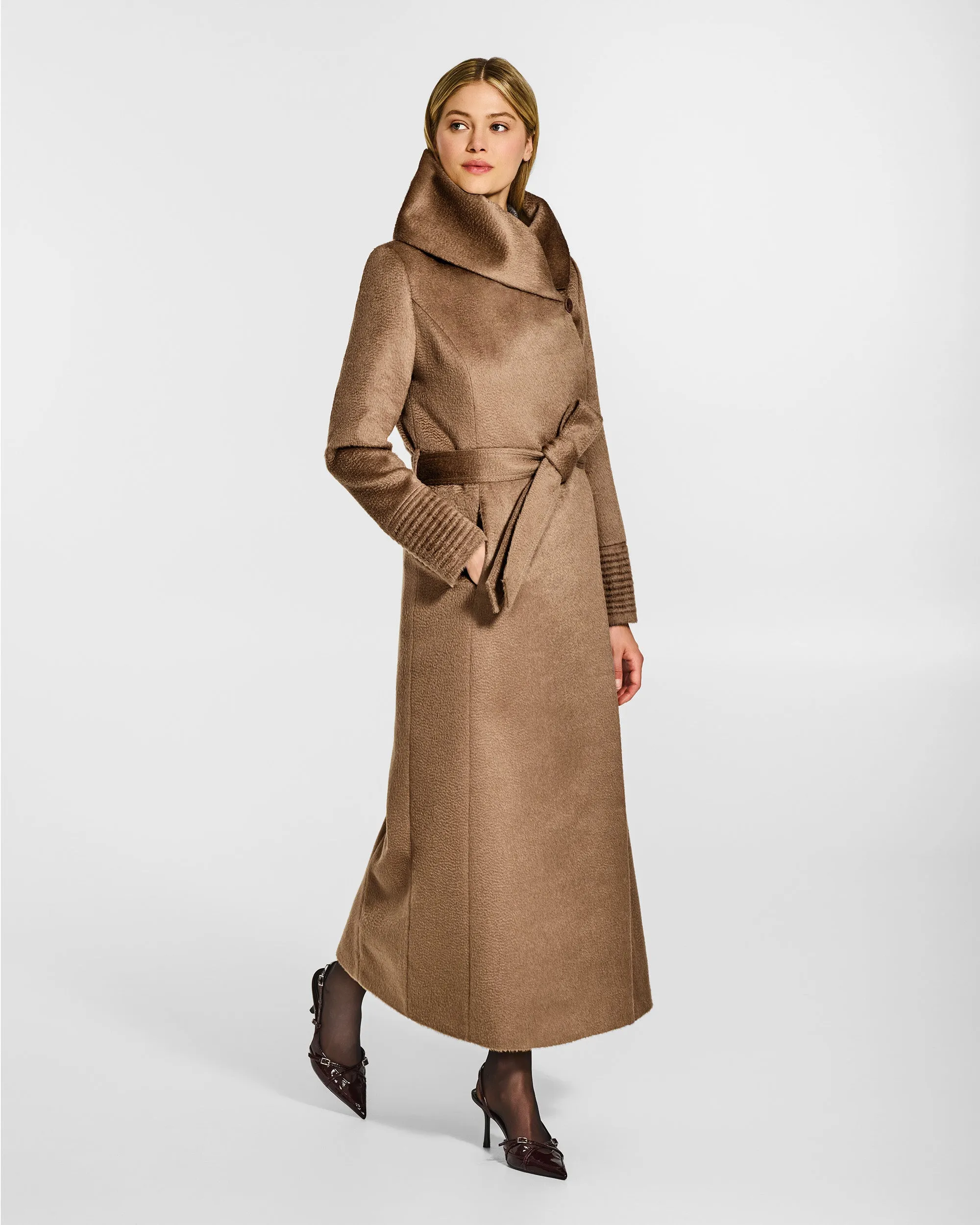 Suri Alpaca Maxi Hooded Wrap Coat sold by Sentaler product image thumbnail 4