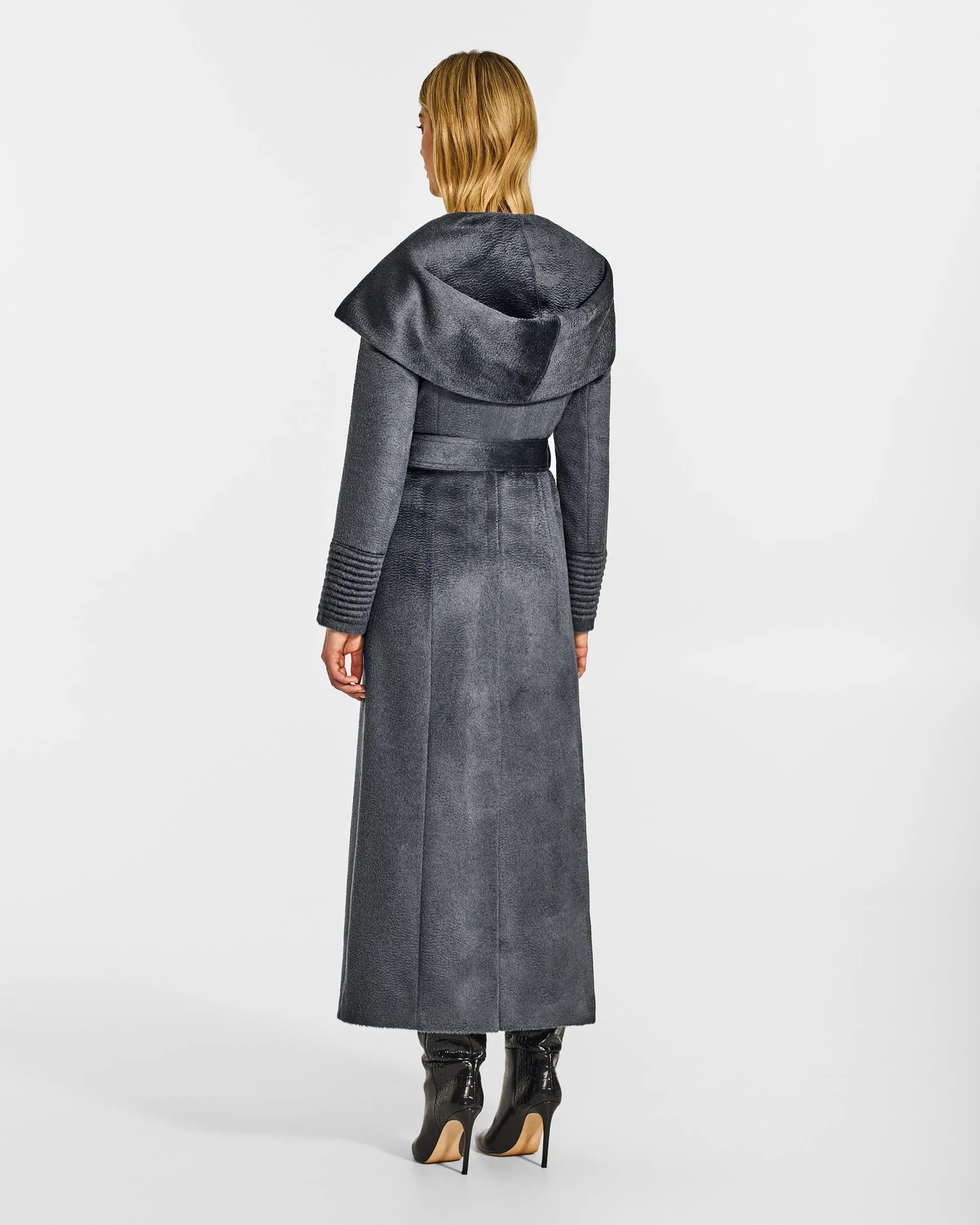 Suri Alpaca Maxi Hooded Wrap Coat sold by Sentaler product image thumbnail 4