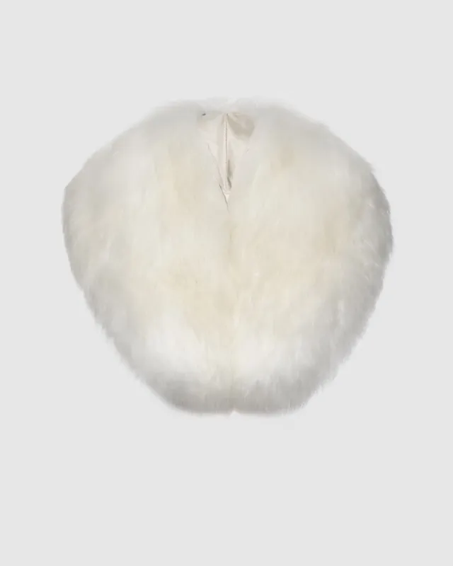 Alpaca Shearling Shawl Collar made by Sentaler