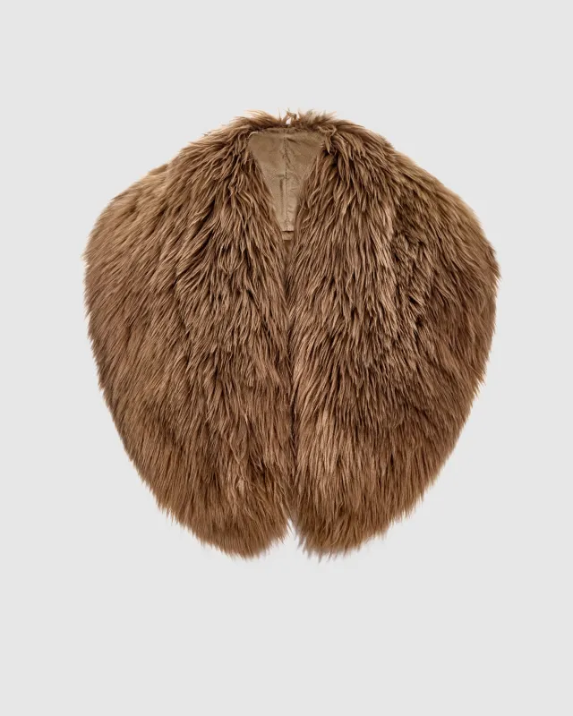 Alpaca Shearling Shawl Collar sold by Sentaler