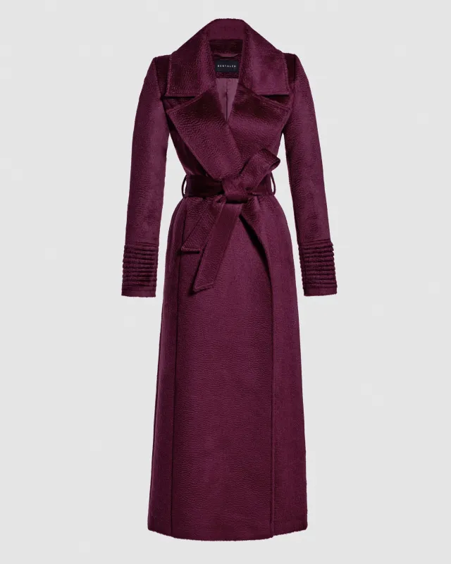 Suri Alpaca Maxi Notched Collar Wrap Coat sold by Sentaler