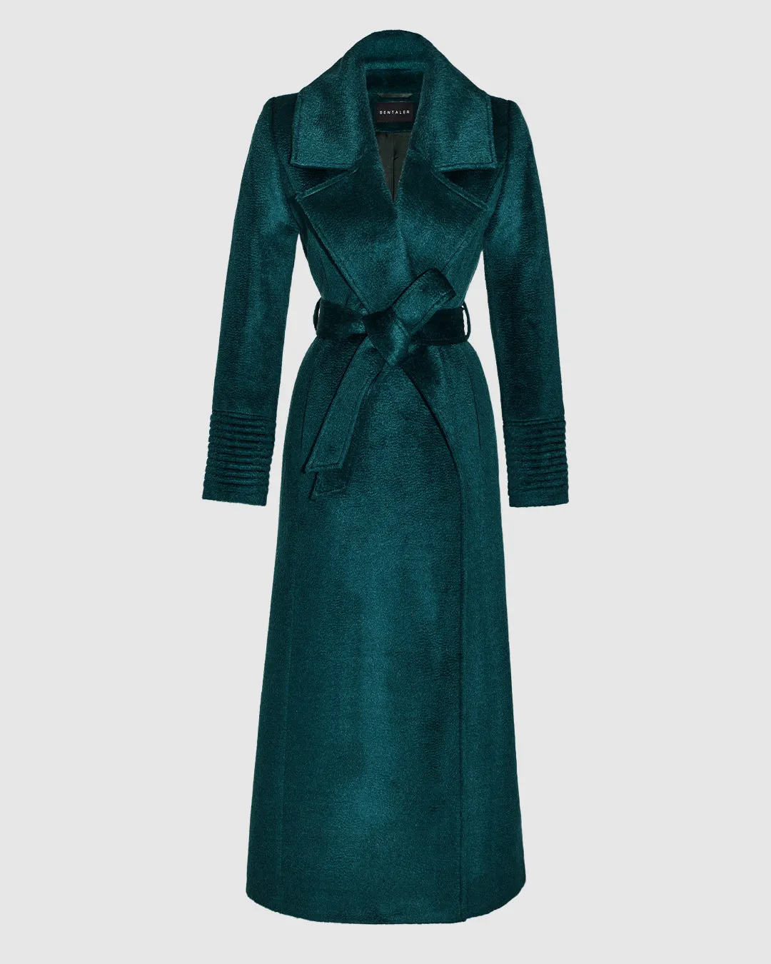 Suri Alpaca Maxi Notched Collar Wrap Coat sold by Sentaler