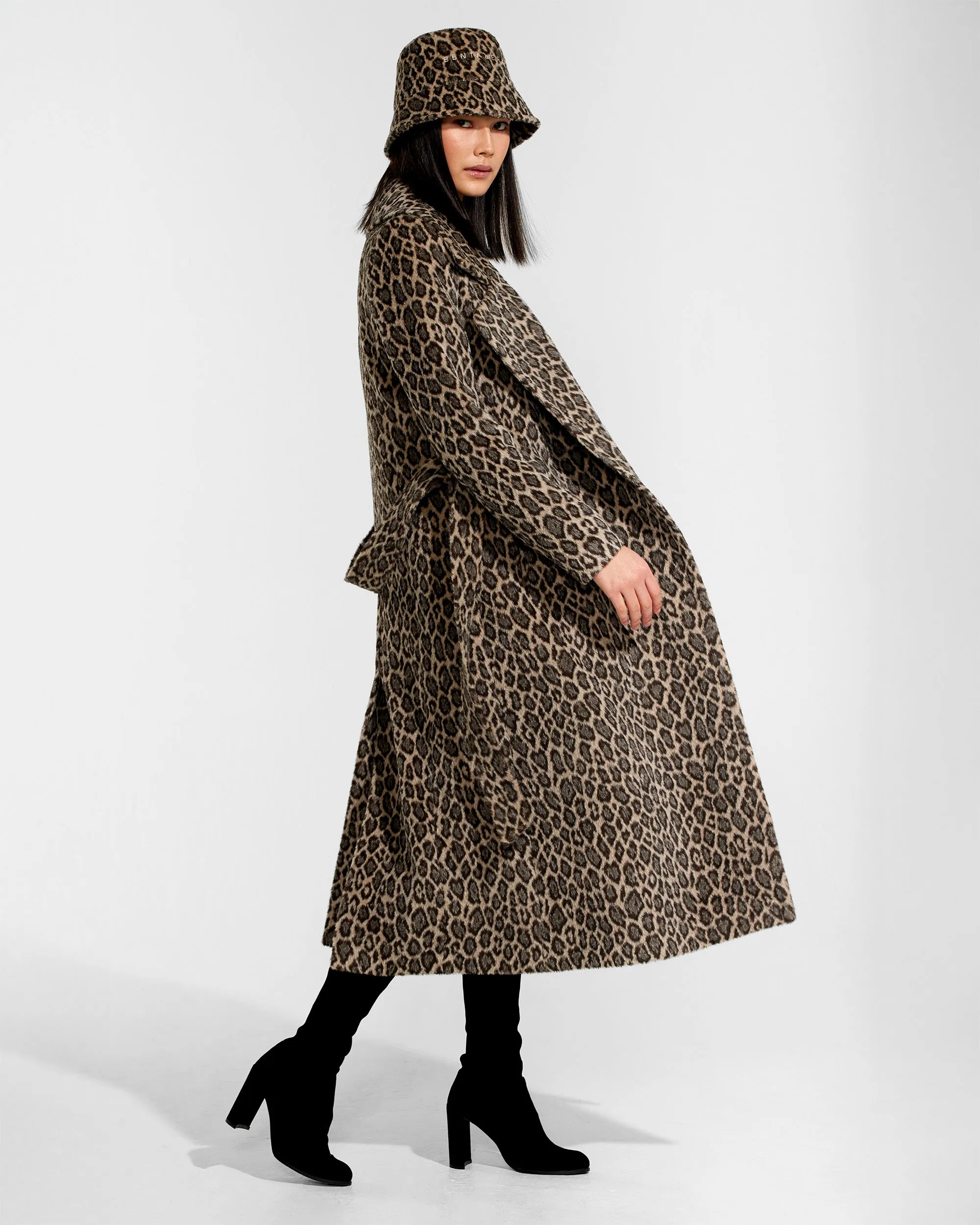 Leopard Suri Alpaca Bucket Hat sold by Sentaler product image thumbnail 3