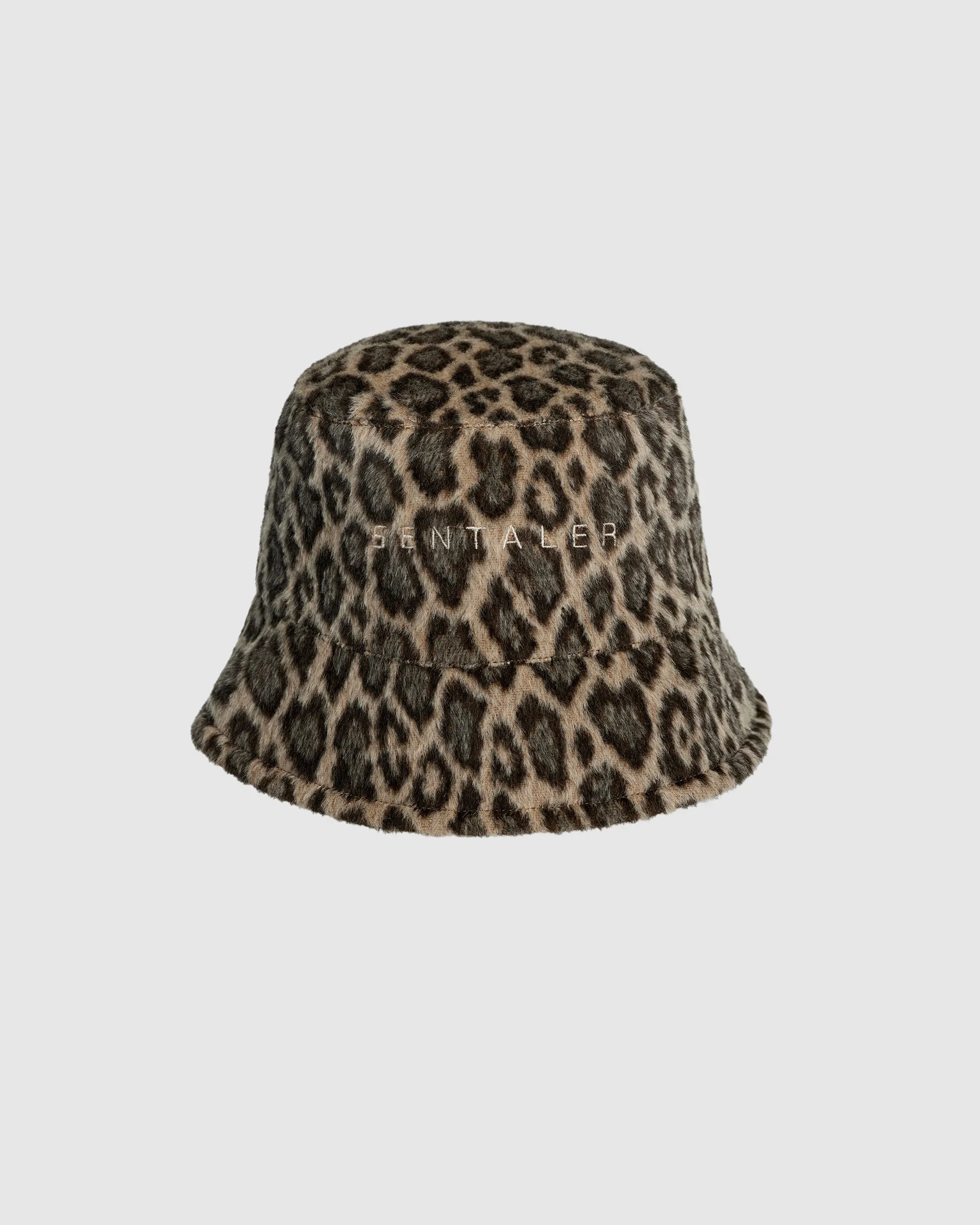 Leopard Suri Alpaca Bucket Hat sold by Sentaler