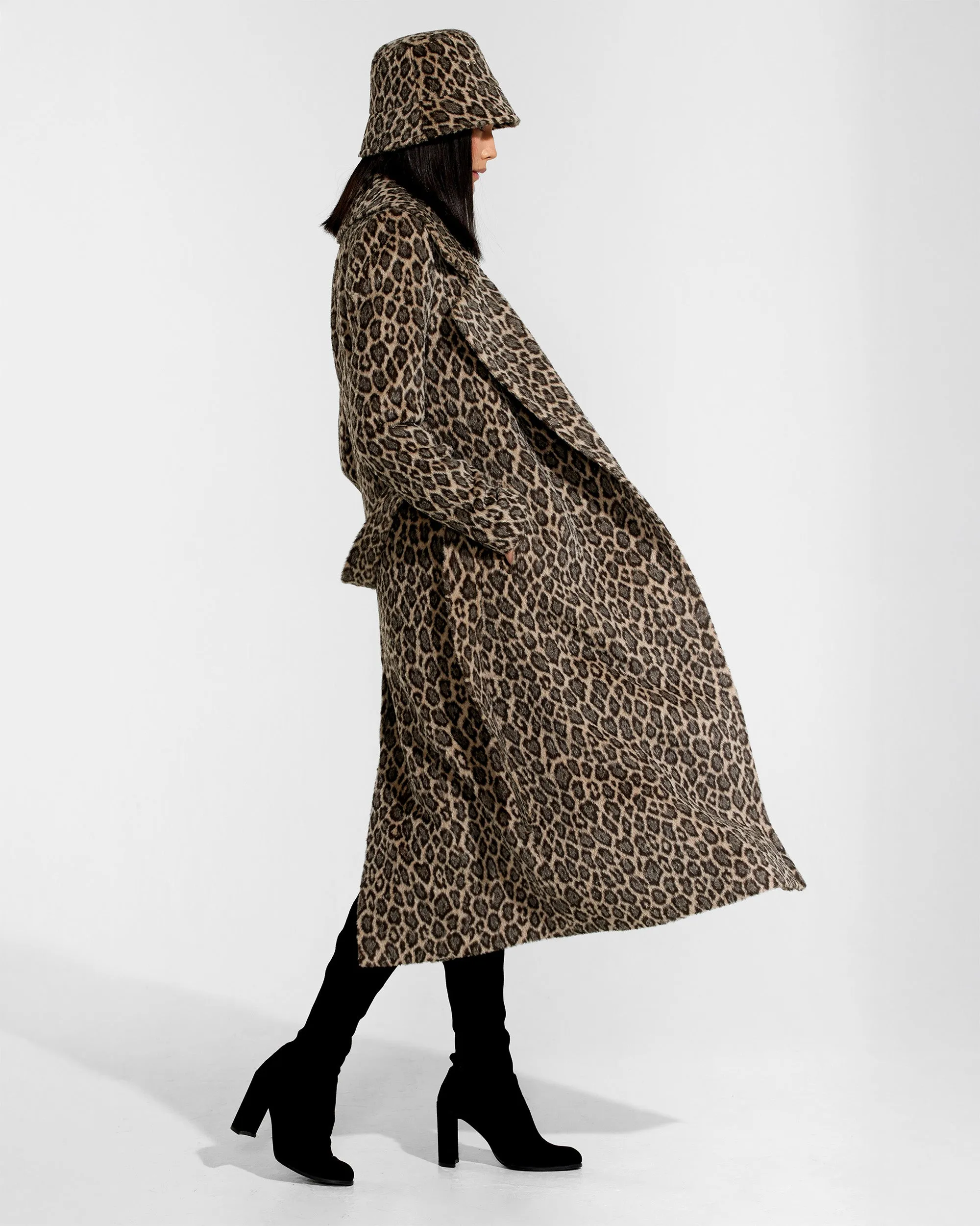 Leopard Suri Alpaca Bucket Hat sold by Sentaler product image thumbnail 5