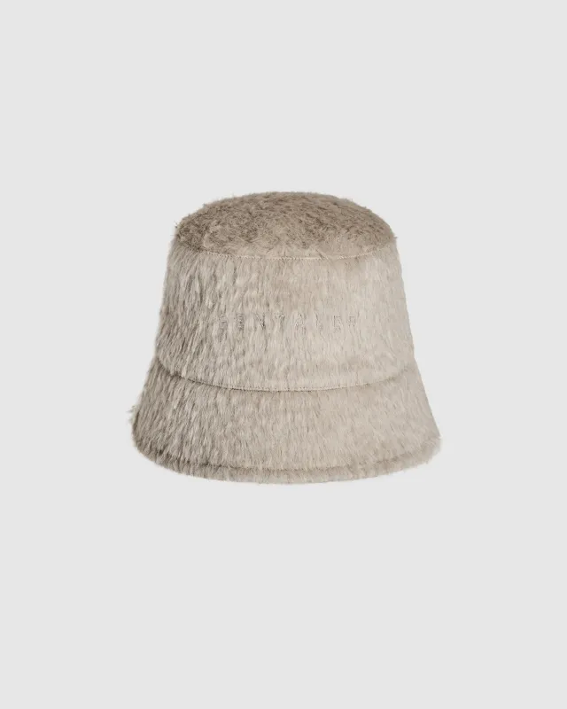 Textured Suri Alpaca Bucket Hat sold by Sentaler