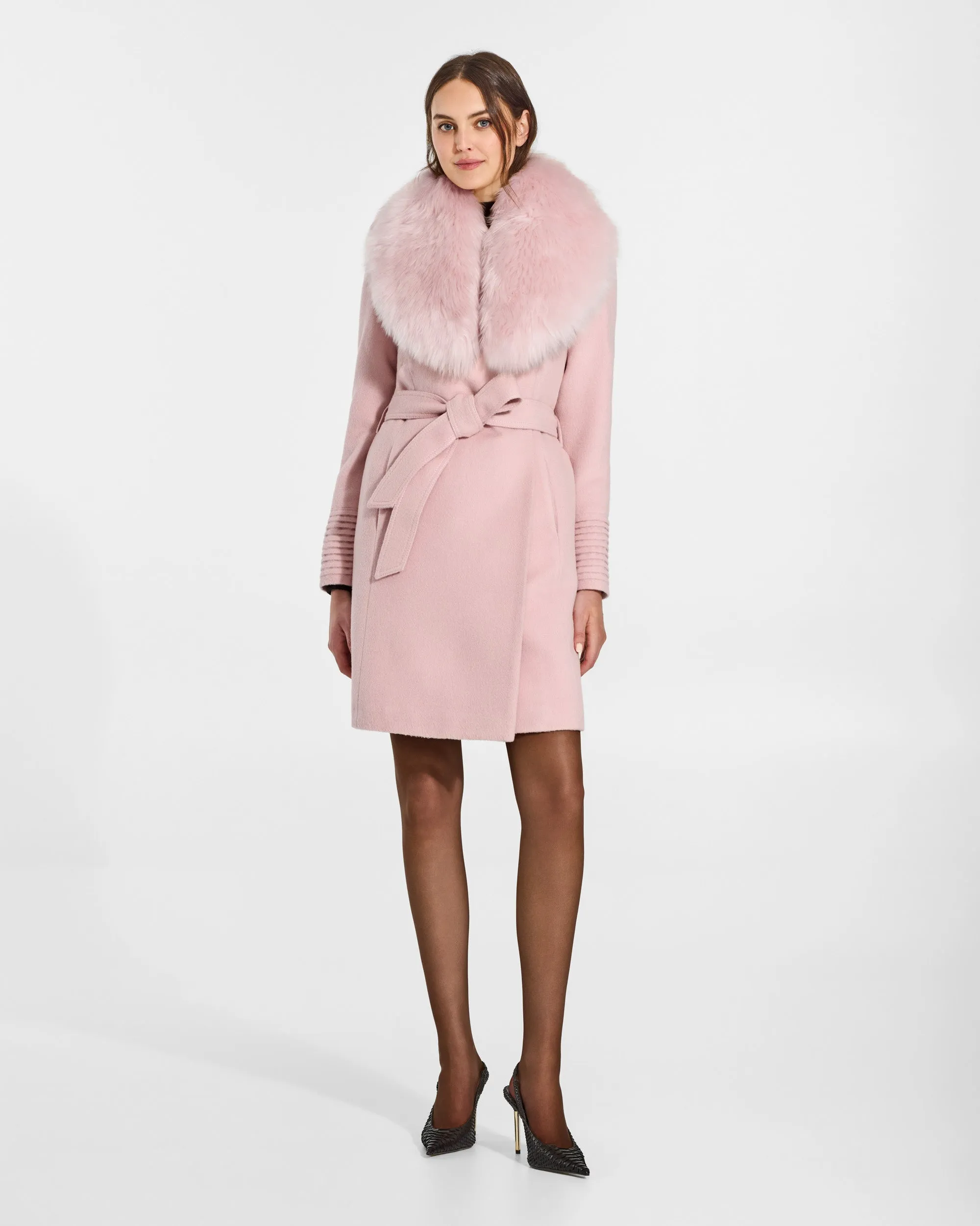 Alpaca Shearling Shawl Collar sold by Sentaler product image thumbnail 3
