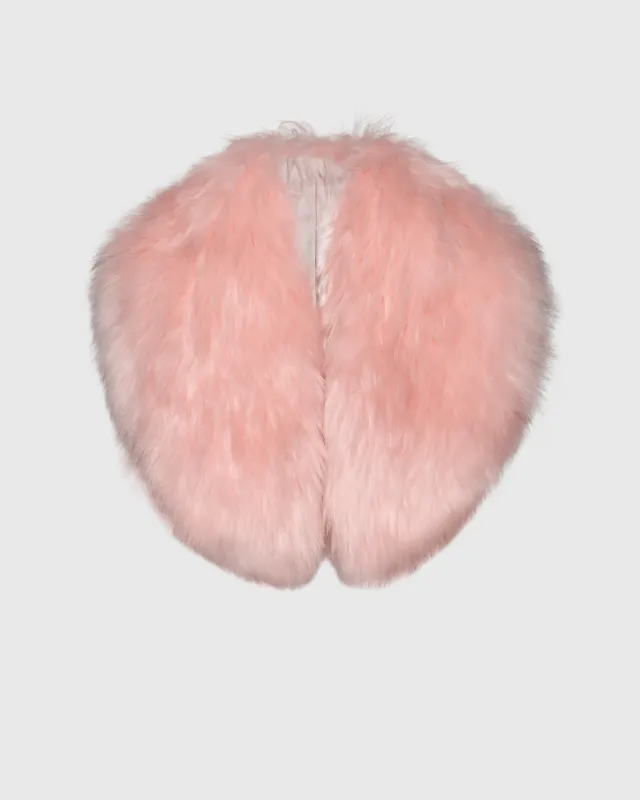 Alpaca Shearling Shawl Collar made by Sentaler