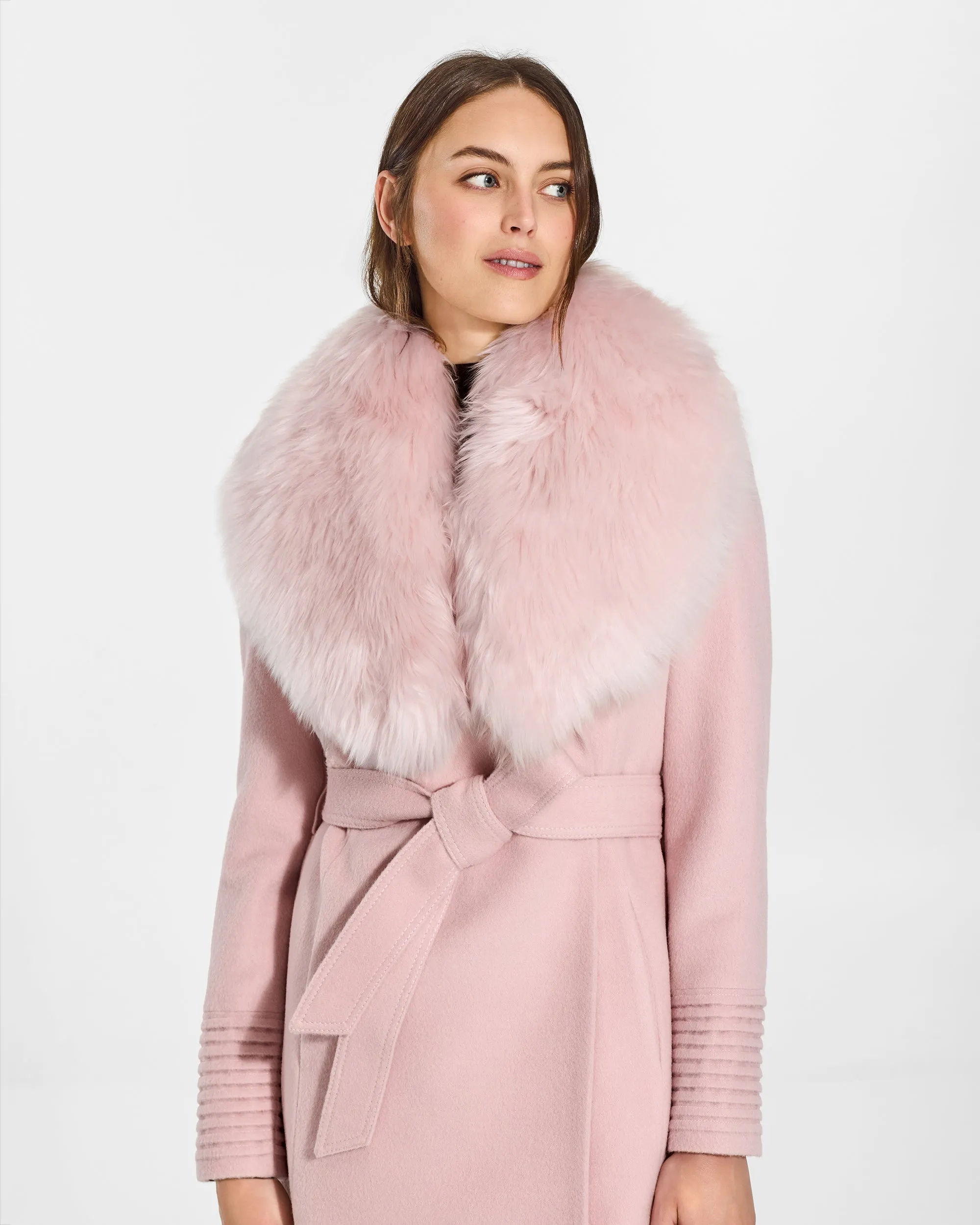 Alpaca Shearling Shawl Collar sold by Sentaler product image thumbnail 2