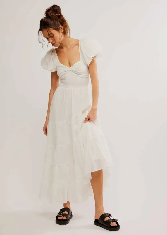 Short Sleeve Sundrenched Maxi Dress - Whisper White sold by Alice & Wonder