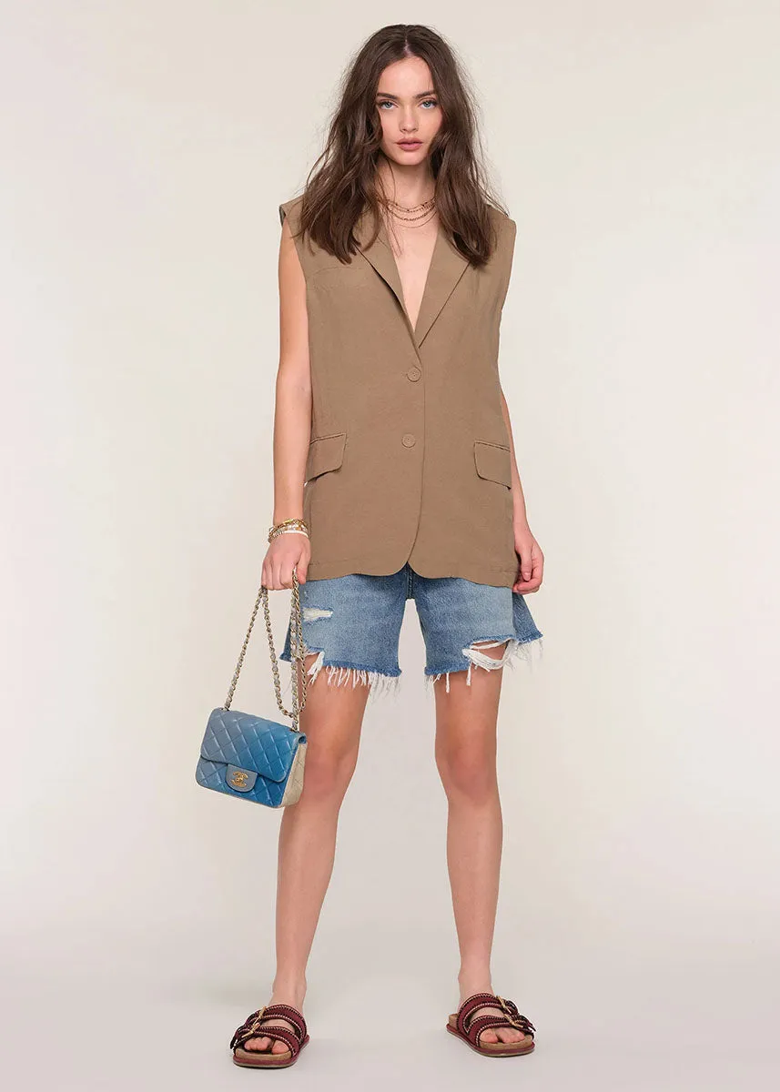 Lizzie Vest - Bark sold by Alice & Wonder product image thumbnail 4