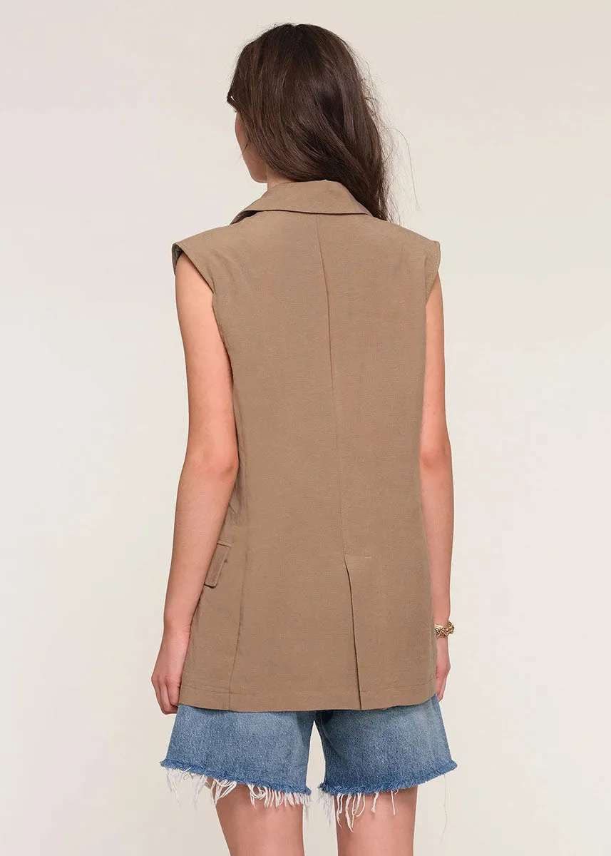 Lizzie Vest - Bark sold by Alice & Wonder product image thumbnail 2