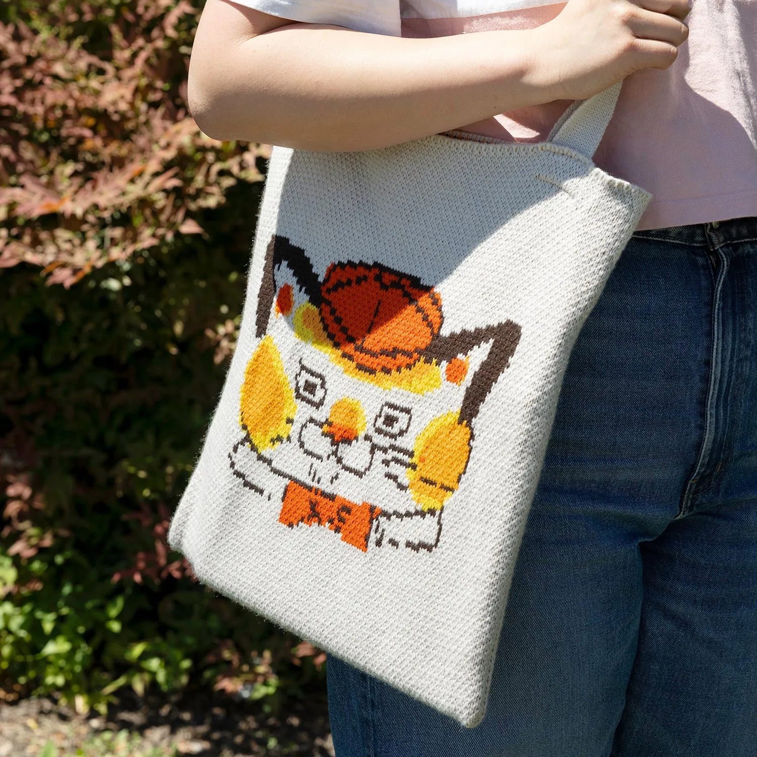 3P4 x Richard Scarry® - Huck Cat Knit Tote sold by Three Potato Four product image thumbnail 3