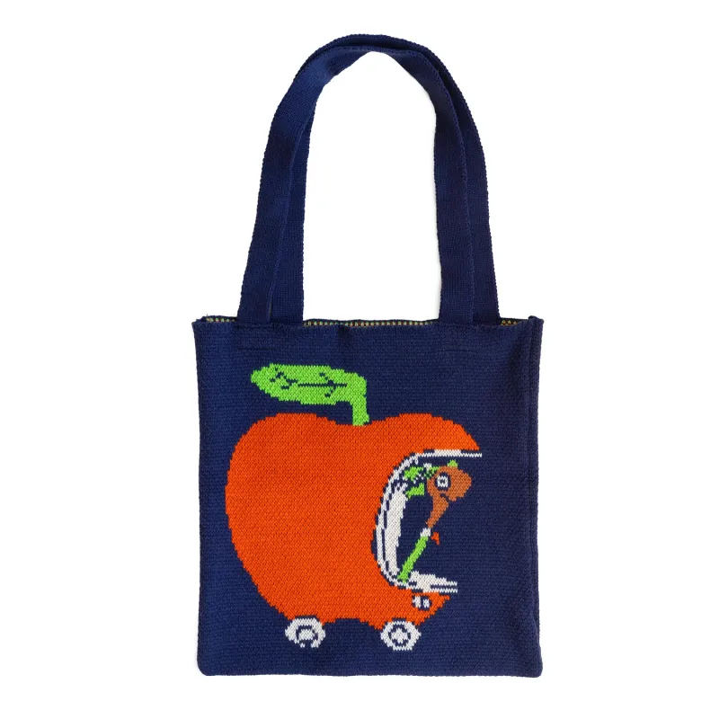 3P4 x Richard Scarry® - Apple Car Knit Tote made by Three Potato Four