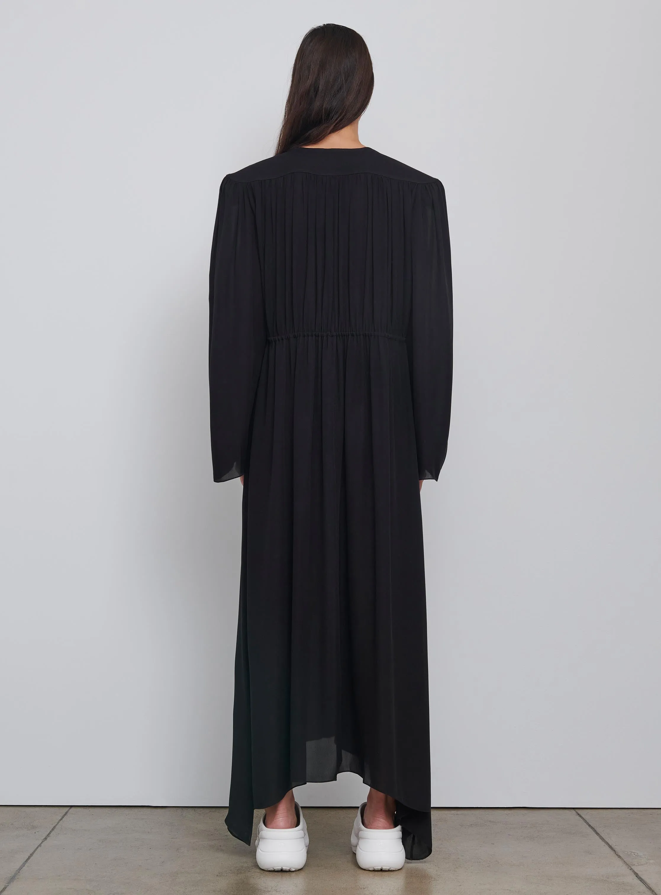 Gathered V-Neck Dress sold by WARDROBE.NYC product image thumbnail 3