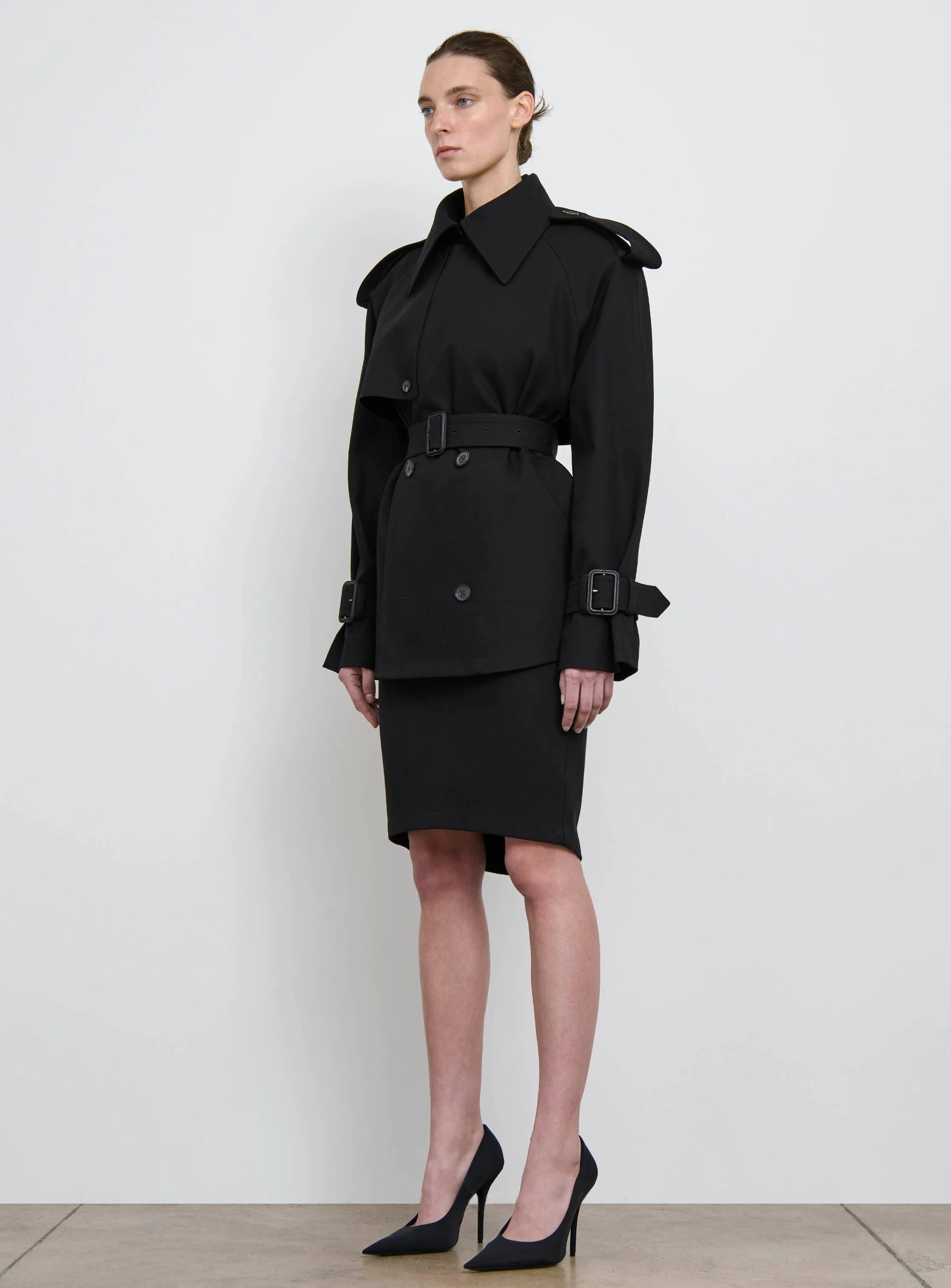 Crop Trench sold by WARDROBE.NYC product image thumbnail 2