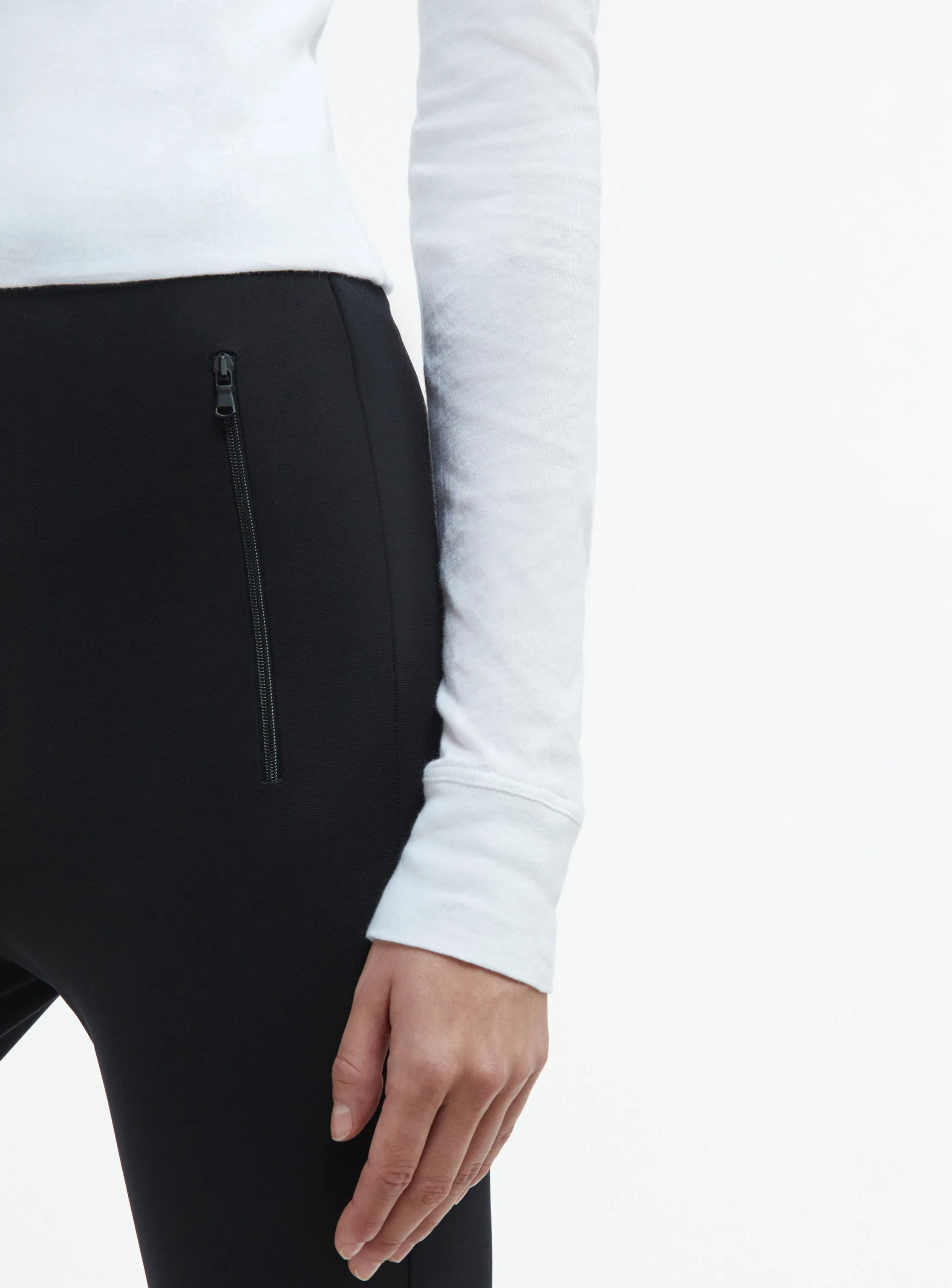 Crop Fitted Long Sleeve Tee sold by WARDROBE.NYC product image thumbnail 5