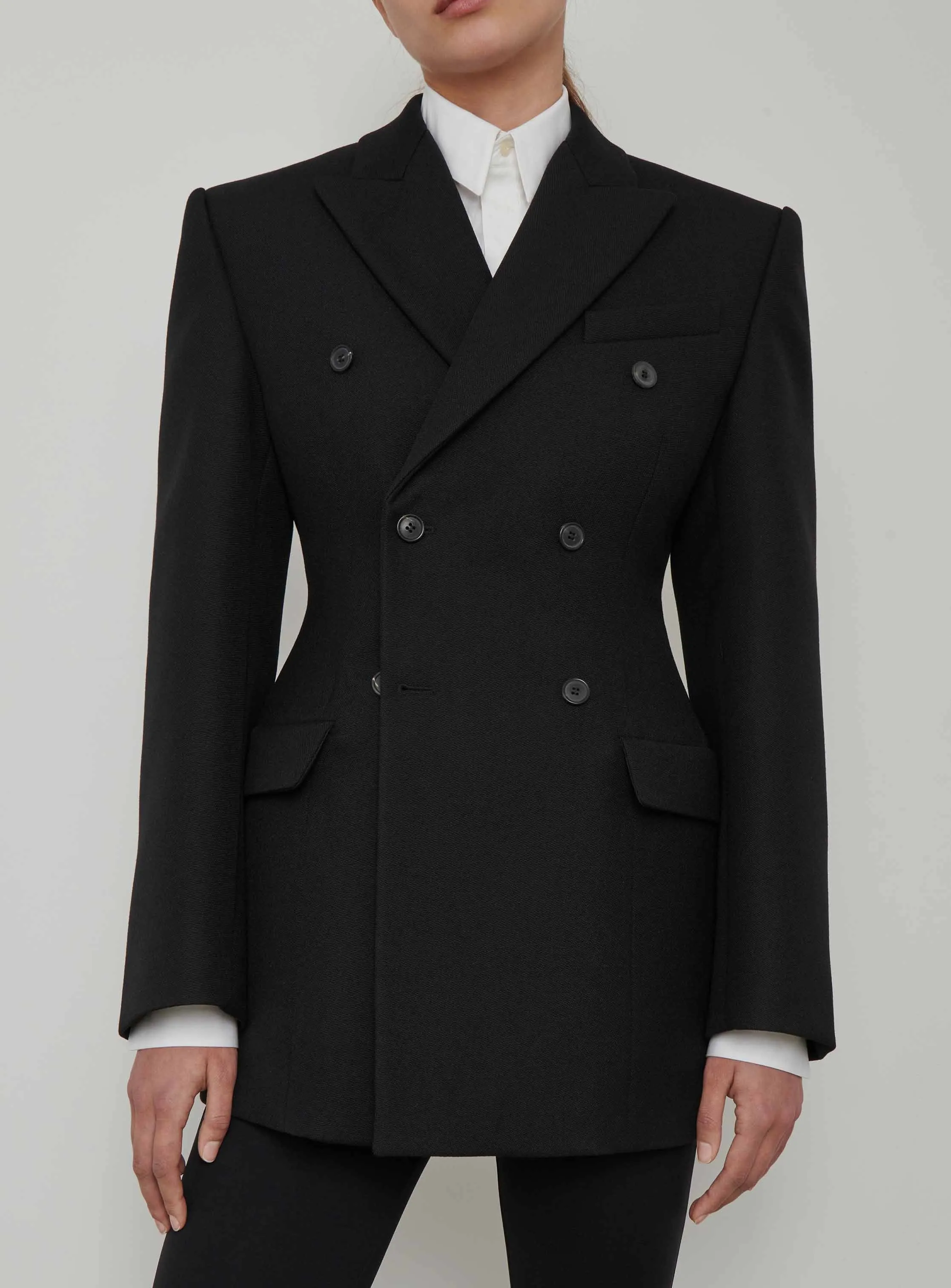 Double Breasted Contour Blazer sold by WARDROBE.NYC product image thumbnail 4