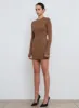 Ribbed Long Sleeve Dress Mini sold by WARDROBE.NYC